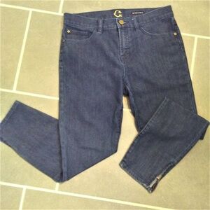 C Wonder Jeans Dark Wash Skinny Zipper Detail at Ankle Womens 29